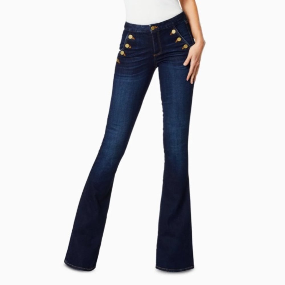 Ramy Brook Helena Hi Rise Jean with Brass buttons - never worn